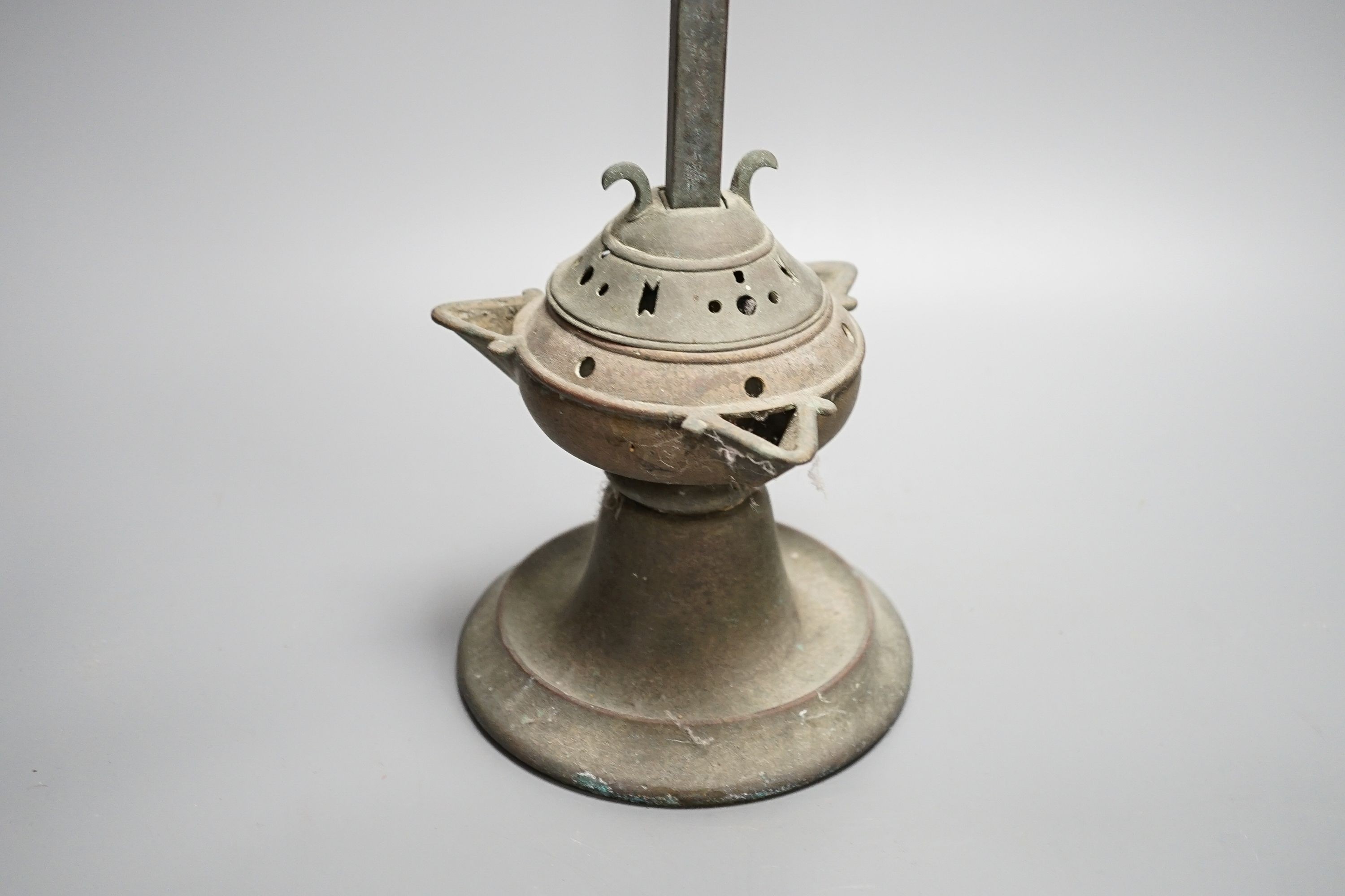 An ecclesiastical incense stand, height 62cm